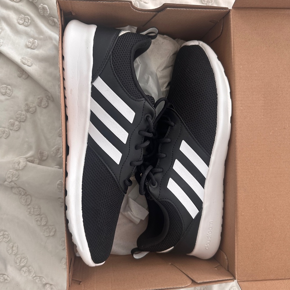 Adidas Women's Black and White Sneakers